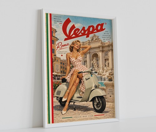 Vintage classic italian vespa - vintage,