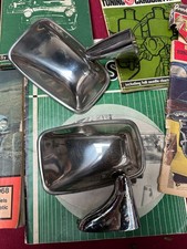 Genuine TEX - Door Wing Mirrors Stainless - Classic Mini MG MGB Triumph Ford