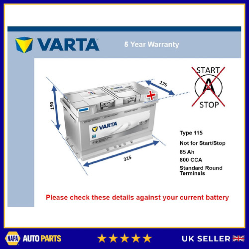 Car battery f19 varta - varta, 115