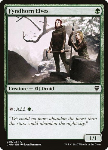 Fyndhorn elves 228 commander - fyndhorn,