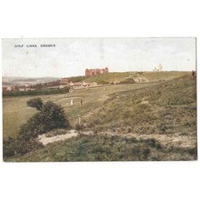 CROMER Golf Links, Old Postcard by Photocrom Postmark Cromer c1920