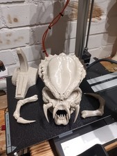 Large  Predator Skull Model Figurine 3D Printed- Raw Unpainted. 