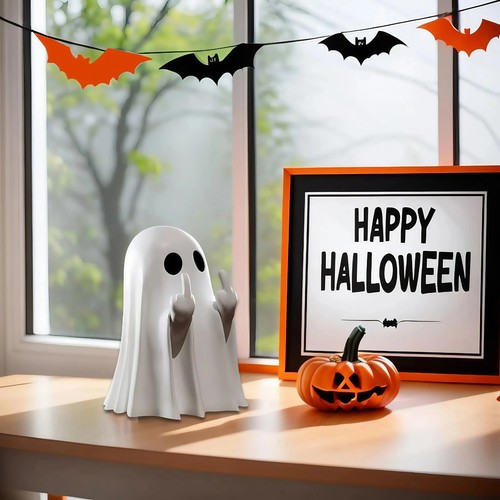 Luminous middle finger ghost - luminous,