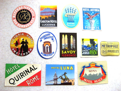 Luggage labels vintage - luggage,