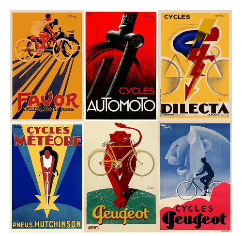 Cycling metal signs plaques - cycling,