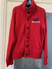 Womens Hollister Red Zip Up