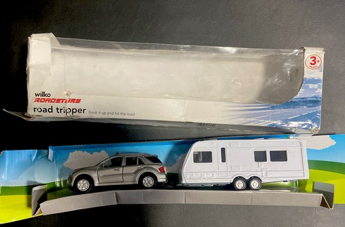 Toy car and caravan tow - toy,