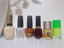 JOB LOT NAIL VARNISH POLISH X6