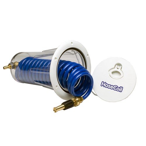 Hosecoil 15ft coiled deck - coiled, in-deck