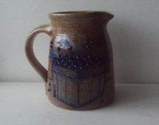 Salmon Falls Salt Glazed Stoneware Blueberry Jug/Creamer/Pitcher 1990 USA VGC