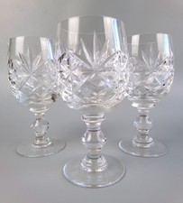 Cut crystal wine glasses 3 - glasses,