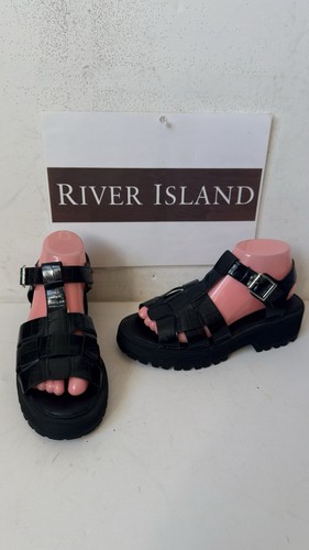 River island black - black, leather