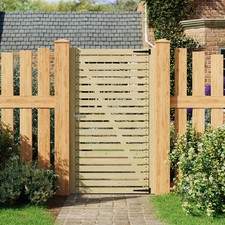 Wooden gate garden - garden, pedestrian