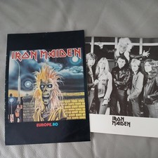Iron Maiden 1980 Tour Programme + Promo Photo Debut Tour Concert Gig Book Merch