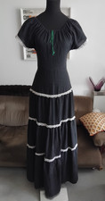 VINTAGE 70S BLACK CHEESECLOTH