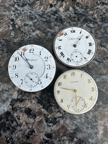 Pocket watch movements not - 3,