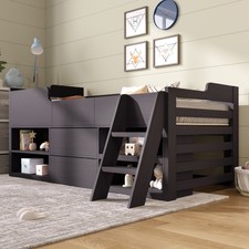 Kids 3Ft Wooden Cabin Bed
