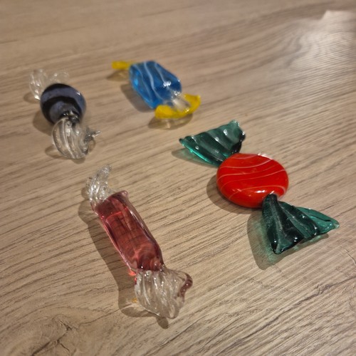 Murano assorted glass sweets - glass,