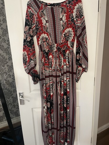 Red printed beautiful maxi - red,