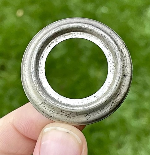 Antique silver plated coin - antique,