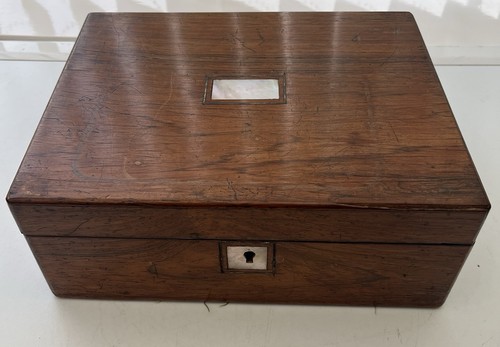 Vintage wooden writing slope - wooden,