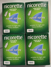 x4 Nicorette Nasal Spray 10ml