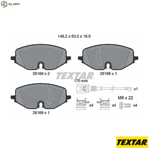 Brake pad set - pad, disc