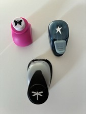 Craft paper punches VGC butterfly star and dragonfly cardmaking confetti