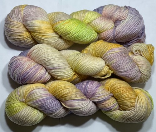 Hand dyed merino wool yarn - hand, 3x