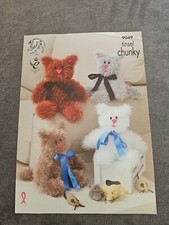 Tinsel Chunky Teddy's And Cat