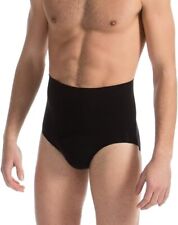 Farmacell 411 Men's Shaping Cotton Control Brief with Waist Girdle, Black. S