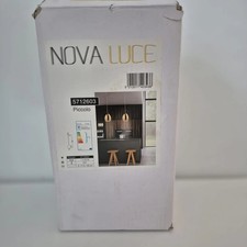 New Nova Luce Piccolo Ceiling Pendent, Gold 120cm H x 17cm W