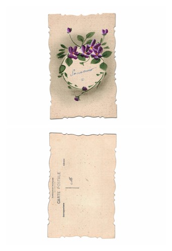 Vintage postcard floral - -,