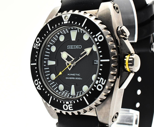Seiko kinetic 5m62 0bl0 - 5m62-0bl0, black