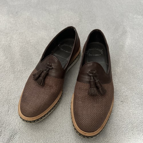 Santoni leather summer loafers - leather,
