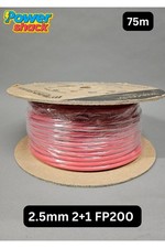 75m x 2.5mm Red 2 Core + Earth FP200 Fire Alarm & Em Lighting Fireproof Cable