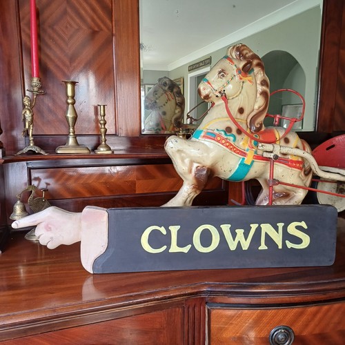 Clowns hand painted fairground - hand,