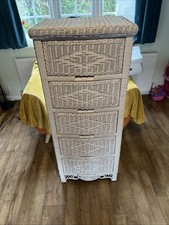 Wicker Rattan 5 Drawer Chest