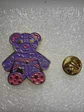 Doodle Bear Enamel Metal Pin