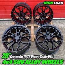 20" XT1 FLOW FORMED ALLOY WHEELS VW TRANSPORTER T5 T6 LOAD RATED! VIVARO TRAFIC