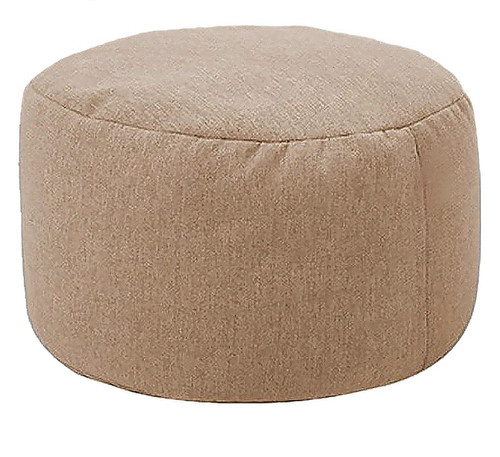Round stool linen bean - linen,