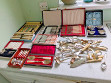 Large job lot vintage - job, silver