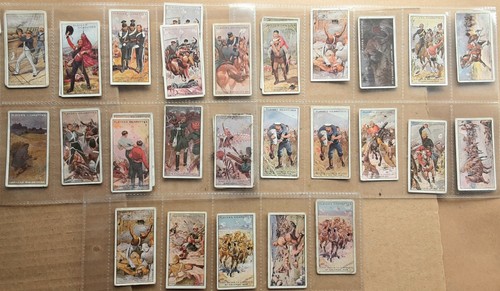 Multiple cigarette cards - cigarette,