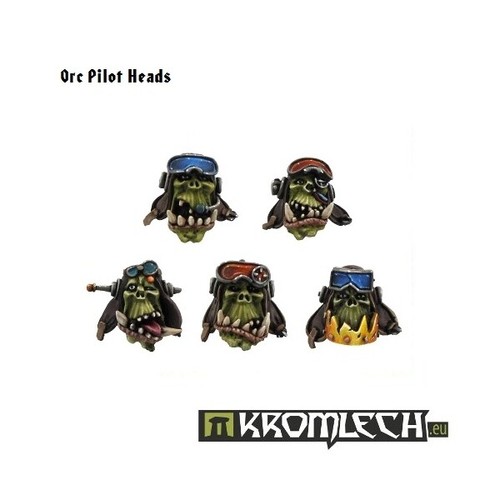 Kromlech orc pilot heads - pilot,