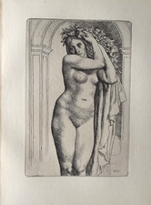 "CERES"  - 1897 ORIGINAL ENGRAVING by WILLIAM STRANG R.A. (1859-1921)