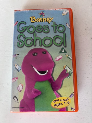 Barney goes school vhs - barney,