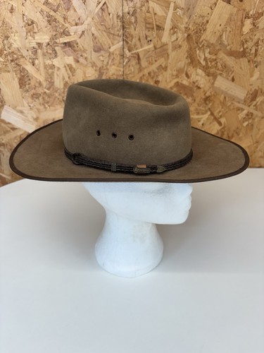 Brown felt akubra cattleman - brown,