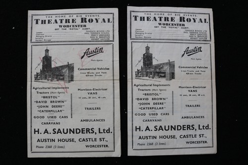 1944 theatre royal worcester - theatre,