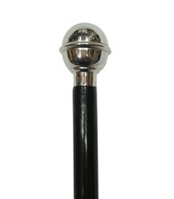 Regimental Swagger Stick Black Plain Top