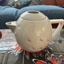 Bliss in The Woods Ceramic Bird Design Teapot Light Grey